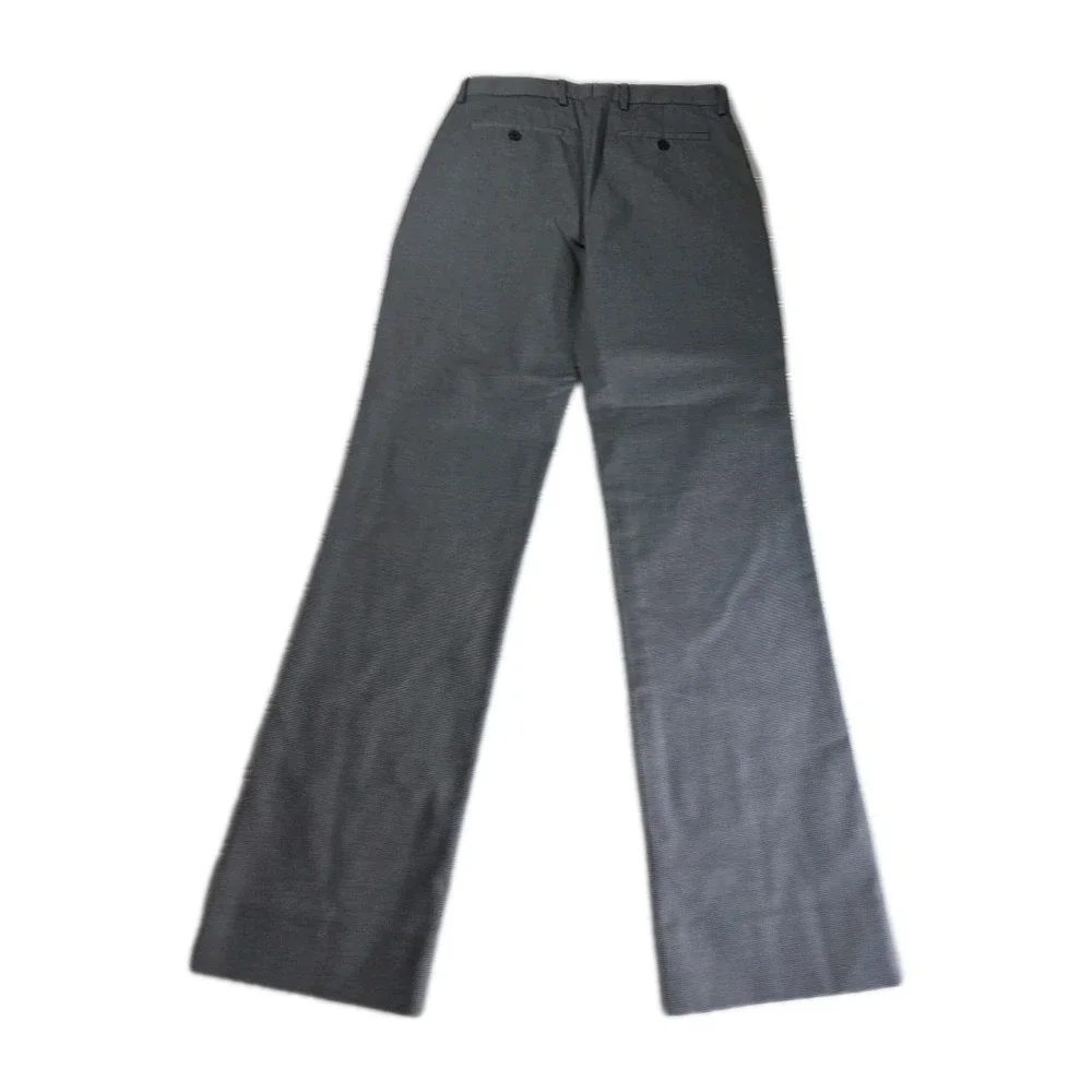 Banana Republic Pants‎ Mens 31 x 30 Slim Fit Gray Flat Front CHECK Chino Stretch